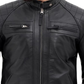 Brown Cowhide Leather Biker Jacket – Vintage Cafe Racer Style