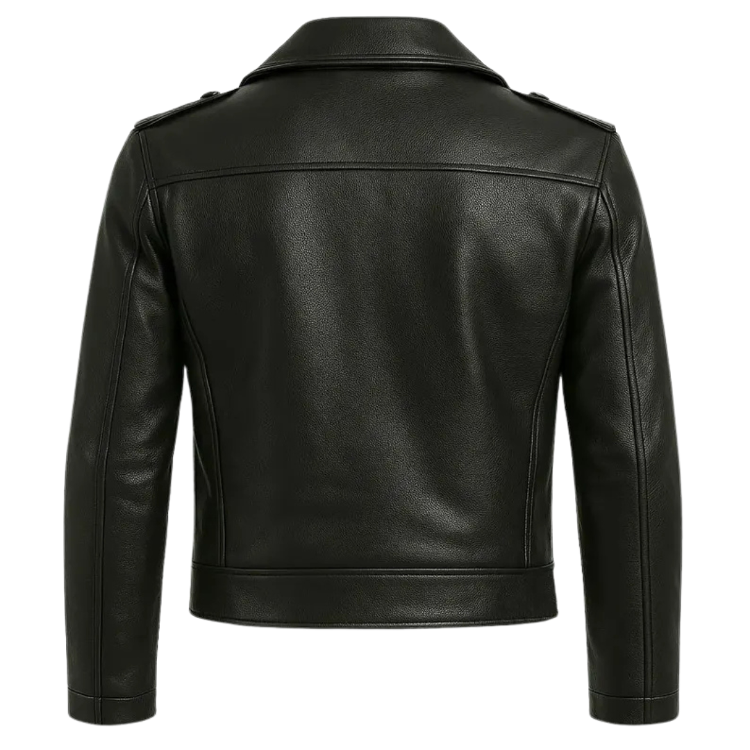Handmade Cowhide Leather Biker Jacket: German U-Boat Style