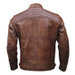 Cafe Racer Style Jacket Men's Sheepskin Butter Soft Leather: Vintage Handmade Motorcycle Biker Style