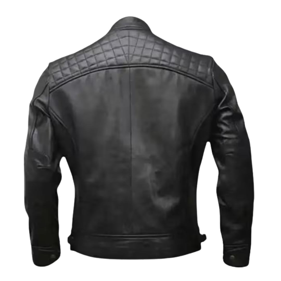 Cafe Racer Style Jacket Men's Sheepskin Butter Soft Leather: Vintage Handmade Motorcycle Biker Style