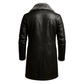 Men’s Genuine Leather Bomber Jacket – Classic Winter Leather Outerwear, Warm & Stylish Coat