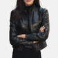 Women's Black Leather Jacket Handmade Genuine Lambskin Moto Jacket Classic Slim Fit Biker Coat