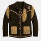 Men’s Western Fringe Cowboy Jacket Vintage Rodeo Coat Handmade Braided Suede Style