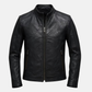Handmade Men’s Leather Jacket – Biker Style Classic Cafe Racer Jacket