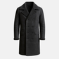 Handmade Genuine Leather Men's Overcoat: Vintage Style Long coat