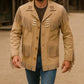 Men’s Western Fringe Jacket Suede Leather Cowboy Jacket Vintage Rodeo Style
