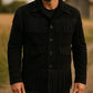 Men’s Black Western Fringe Jacket Handmade Suede Leather Cowboy Coat Vintage Rodeo Style