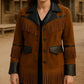 Women’s Western Fringe Jacket Suede Leather Cowgirl Coat Handmade Rodeo Style