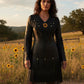 Handmade Leather Wedding Dress Women’s Long Fringe Gown, Western Style Native Powwow Regalia Maxi