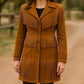 Women’s Studded Fringe Leather Jacket Western Cowgirl Boho Style Coat, Vintage Rodeo Festival Outfit