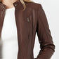 Handmade Genuine Leather Moto Coat - Slim Fit Women's Jacket
